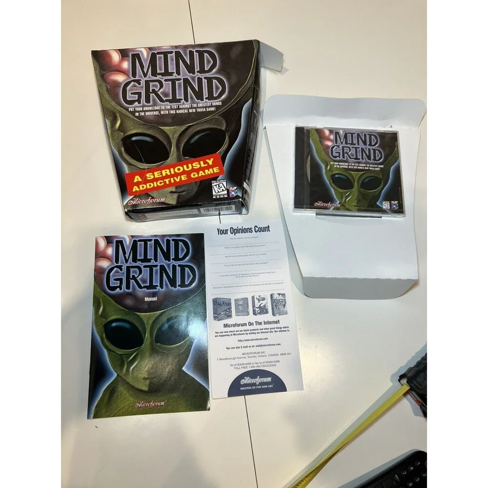 Mind Grind Microforum PC Game Brand New Sealed in Box, Manual included 1996
